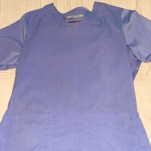 Ceil Blue Greys Anatomy Scrub Top Size S